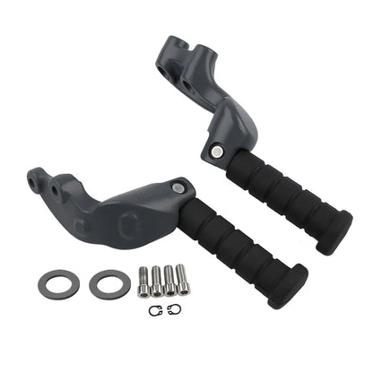 Gray Passenger Footpeg Footrest Mount Bracket for Indian Scout (2015-2023)