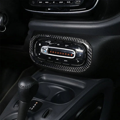 Carbon Fiber Central Console Decor for Mercedes-Benz Smart Fortwo (2016-2021)