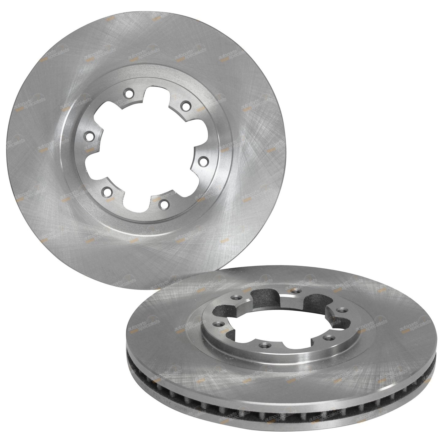 2 Front Disc Brake Rotors for Nissan Navara D22 (2000–2016) 300mm