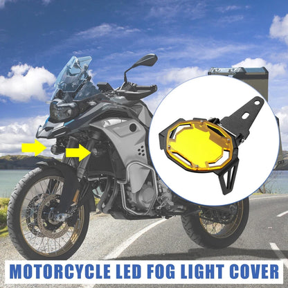 Pair Motorcycle LED Fog Light Protector for BMW R1200 F800R1250 F850 Yellow