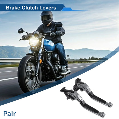 Adjustable Brake Clutch Lever for Kawasaki Vulcan S (2015–2023) Titanium Black
