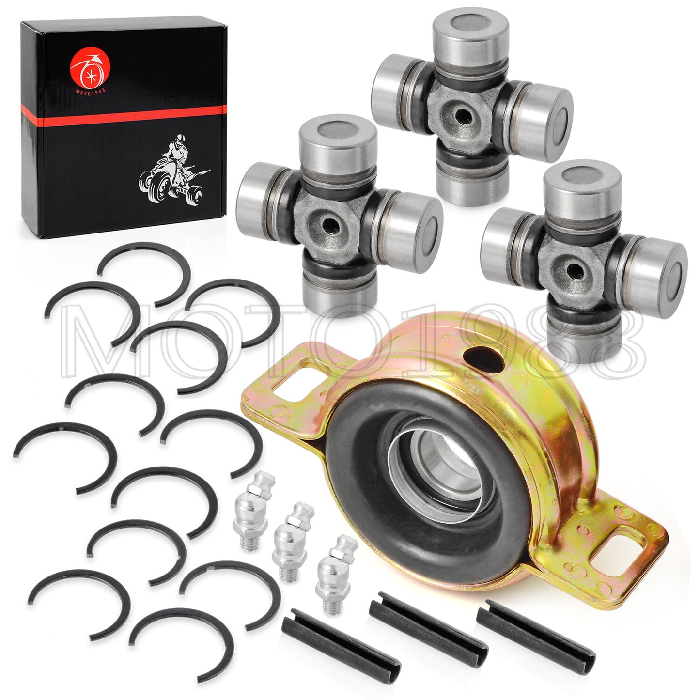 Prop Shaft Bearing Carrier & U-joint for Polaris Ranger 570 900 1000