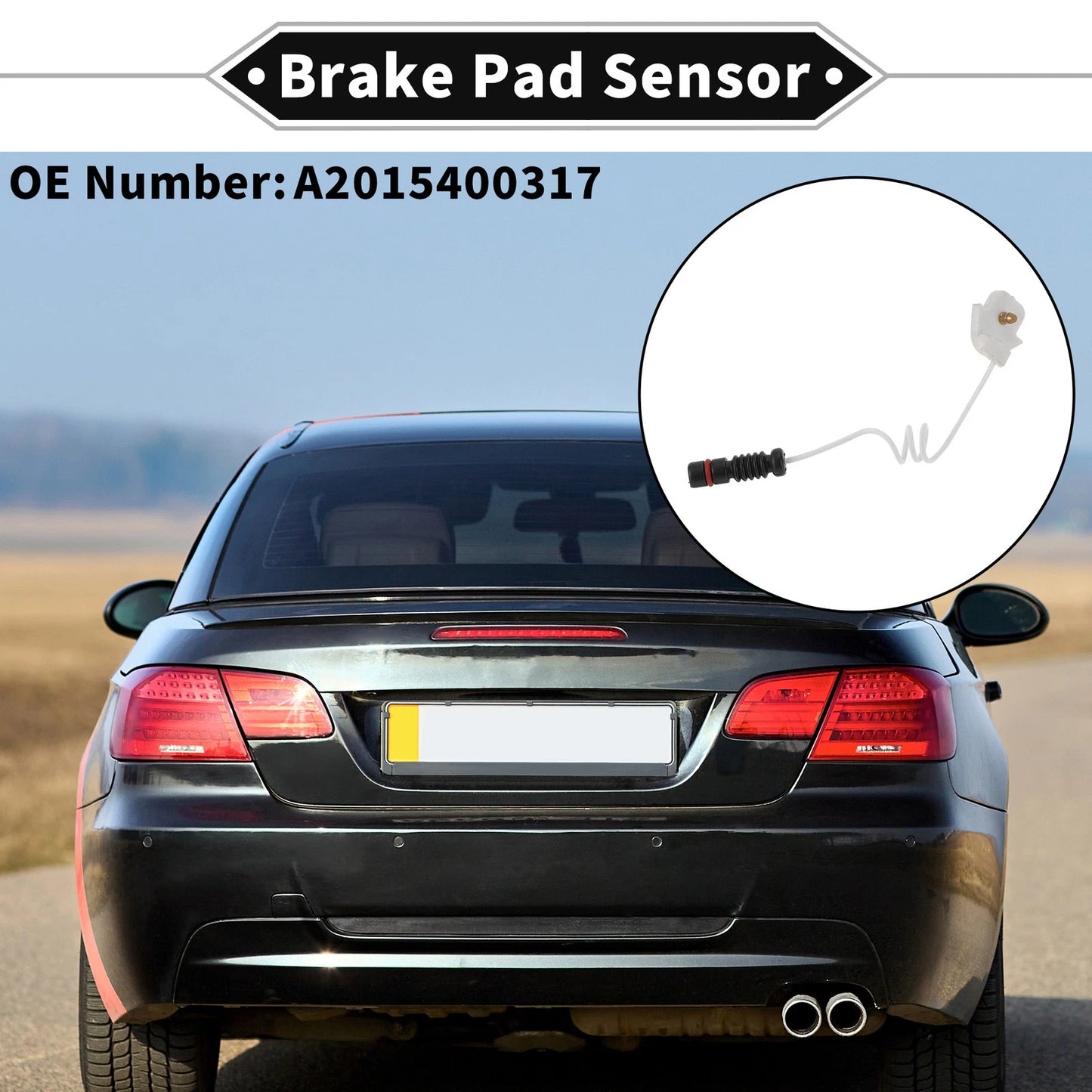 Brake Pad Wear Sensor for Mercedes-Benz 124 (No.A2015400317)
