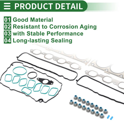 Engine Valve Cover Gasket Kit for Chevrolet Tahoe 5.3L (2015-2020) 1 Set