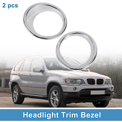 2X Headlight Trim Bezel for BMW X5 (2014–2018)