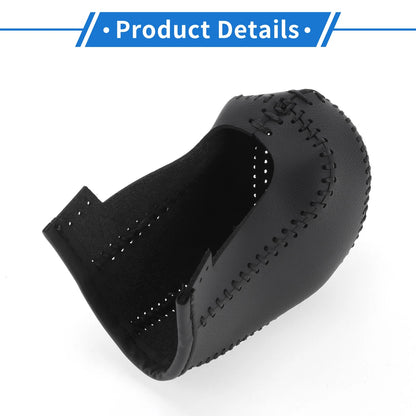 1 Pc Gear Shift Knob Cover for Hyundai Tucson (2015–2018) Black Faux Leather