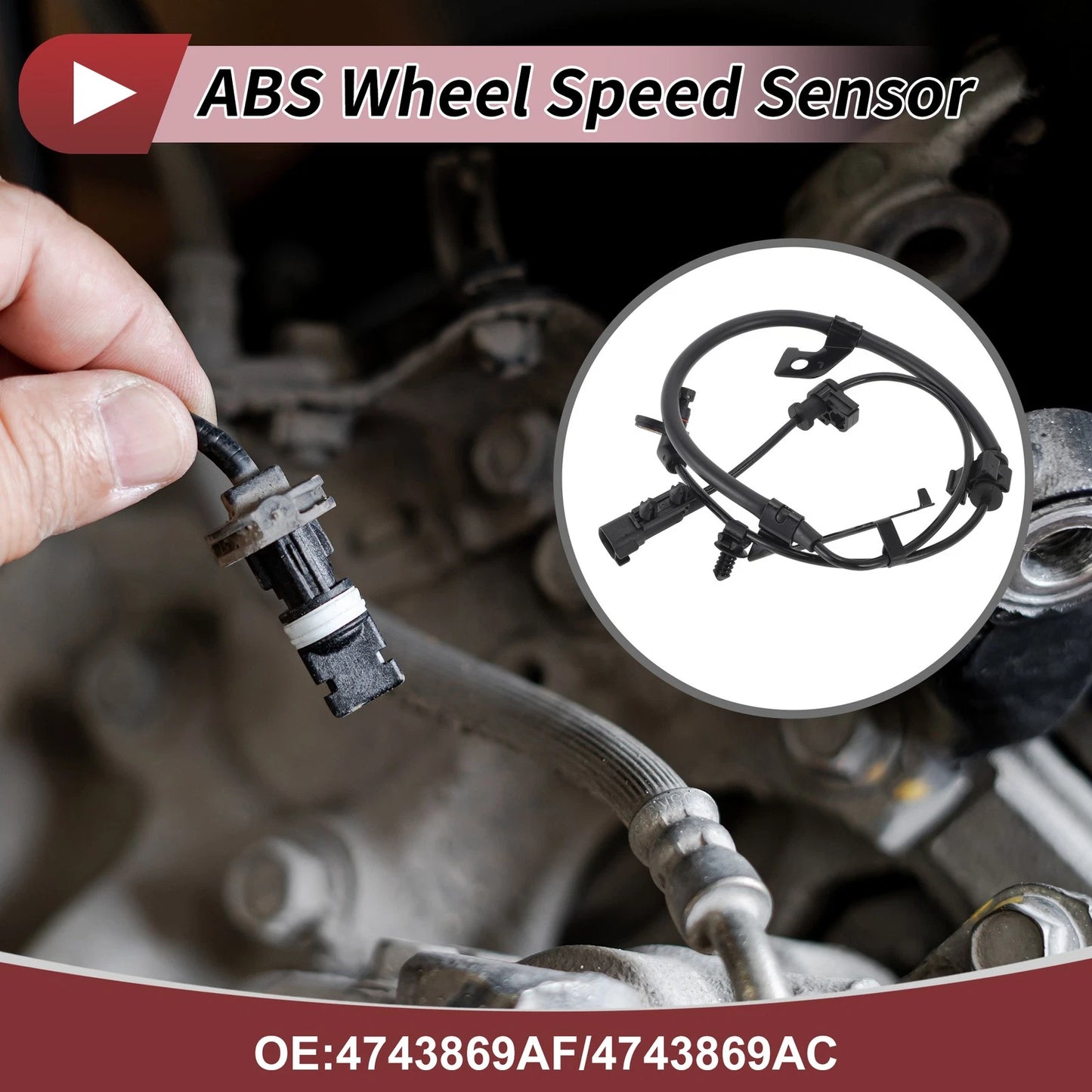 ABS Wheel Speed Sensor No. 4743869AF for Dodge Journey (2009–2020)