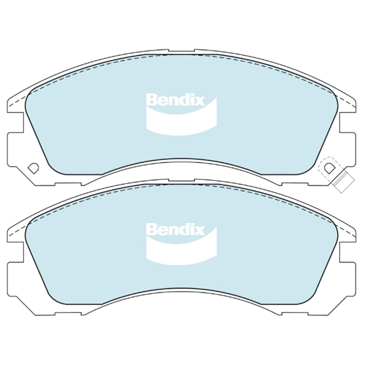 Set of 4 Front Brake Pads for Mitsubishi Magna (1994–2005)