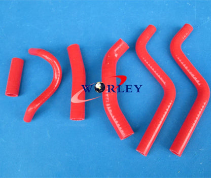Aluminum Radiator + Red Hoses for Honda CR250R CR250 1988-1989
