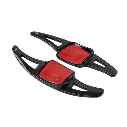Black Steering Wheel Paddle Shifter Extensions for VW Golf, Atlas, Sharan, Touareg (2020-2023)