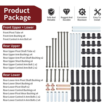A-Arm Bushing Bolt Kit for Polaris RZR S 800 (2009–2014)
