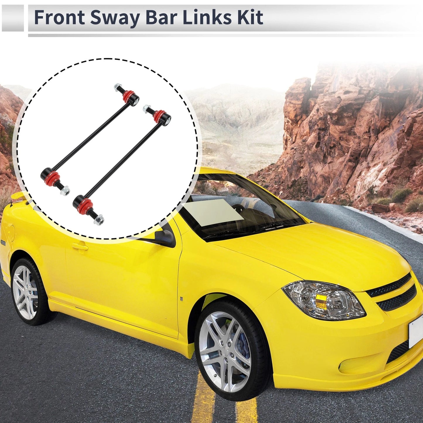 Set of 2 Front Stabilizer Bar Links for Chevrolet Cobalt (2005–2010) No.K80252