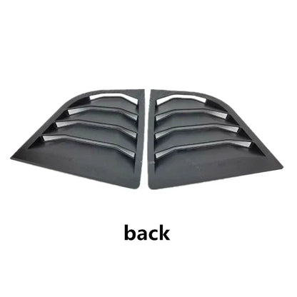 2Pcs ABS Glossy Black Window Louver Shutter Cover Trim for Kia K3 (2014–2018)