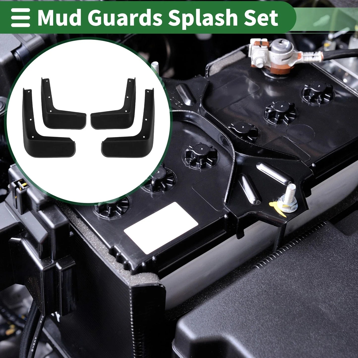 Mud Flaps Splash Guards for Hyundai IX25 (2014-2019) with Mount Accessories