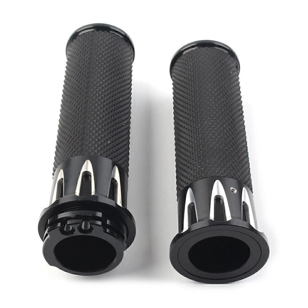 1" Black Handle Bar Hand Grips for Harley Sportster XL883 XL1200 (2004–2023)