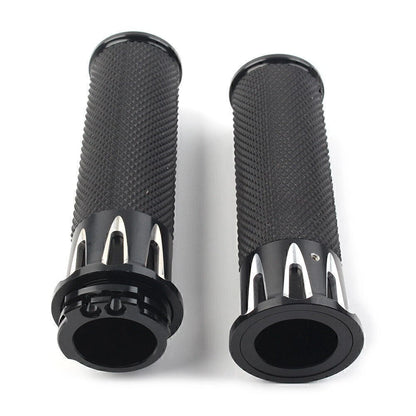 1" Black Handle Bar Hand Grips for Harley Sportster XL883 XL1200 (2004–2023)