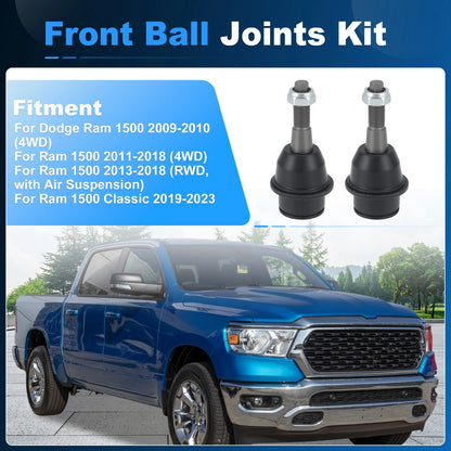 2X Front Lower Ball Joints for Dodge Ram 1500 (2011–2018)