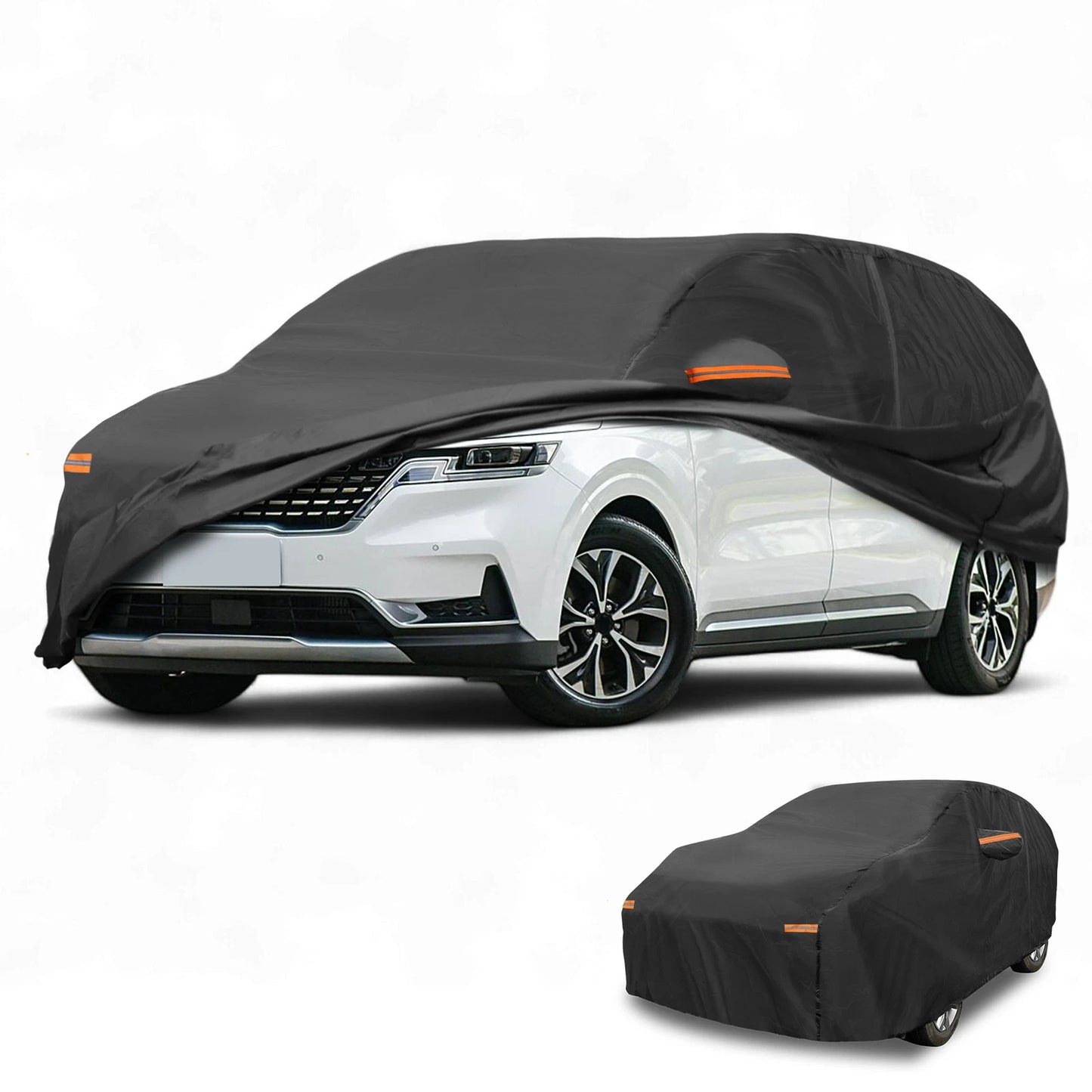 Waterproof Car Cover for Kia Carnival (190T-PU, Black, All Weather)