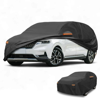 Waterproof Car Cover for Kia Carnival (190T-PU, Black, All Weather)