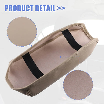 Car Center Console Armrest Cover for Honda Civic (2012-2015) Faux Leather Beige