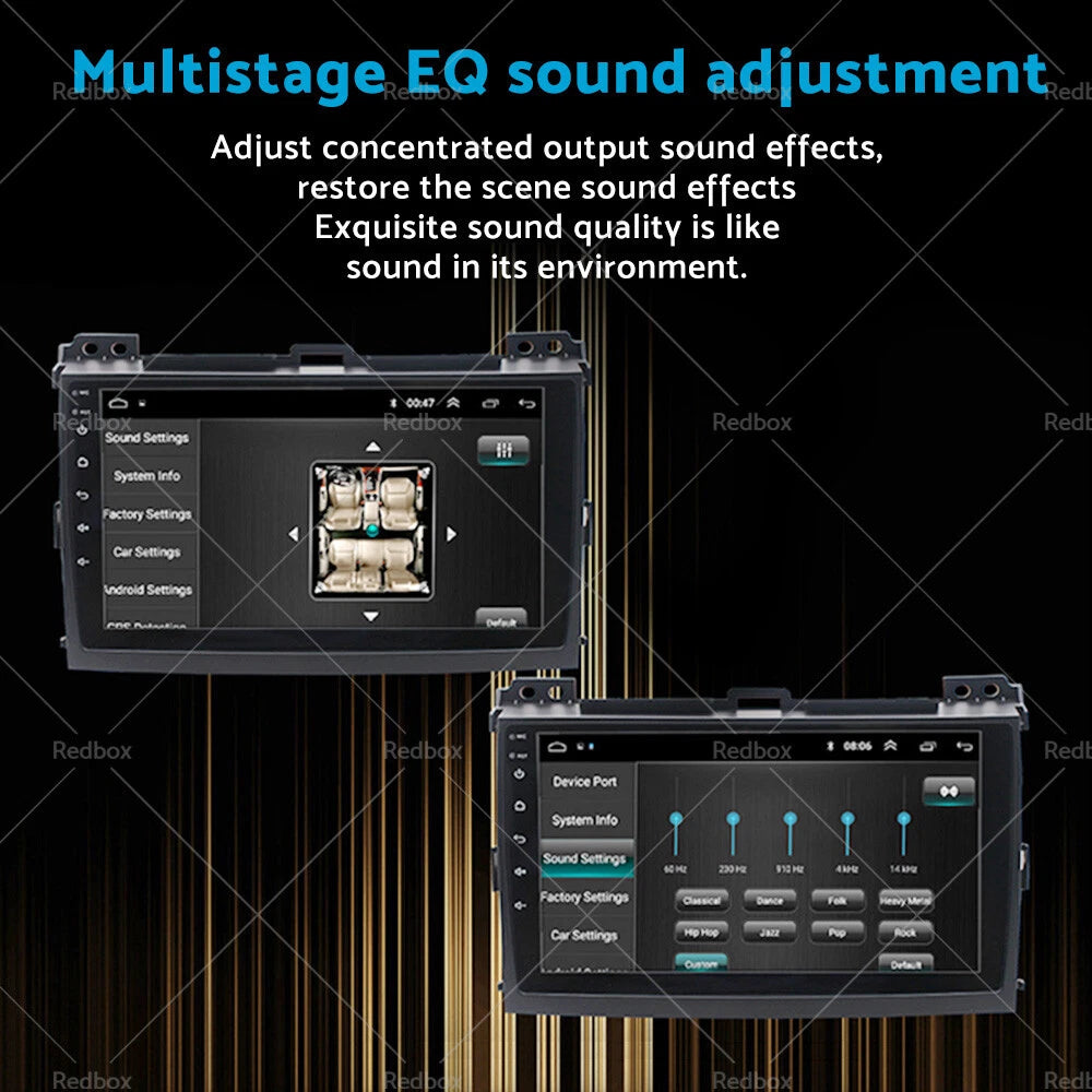 32GB Carplay Radio Stereo GPS for Toyota Prado (2003-2009)