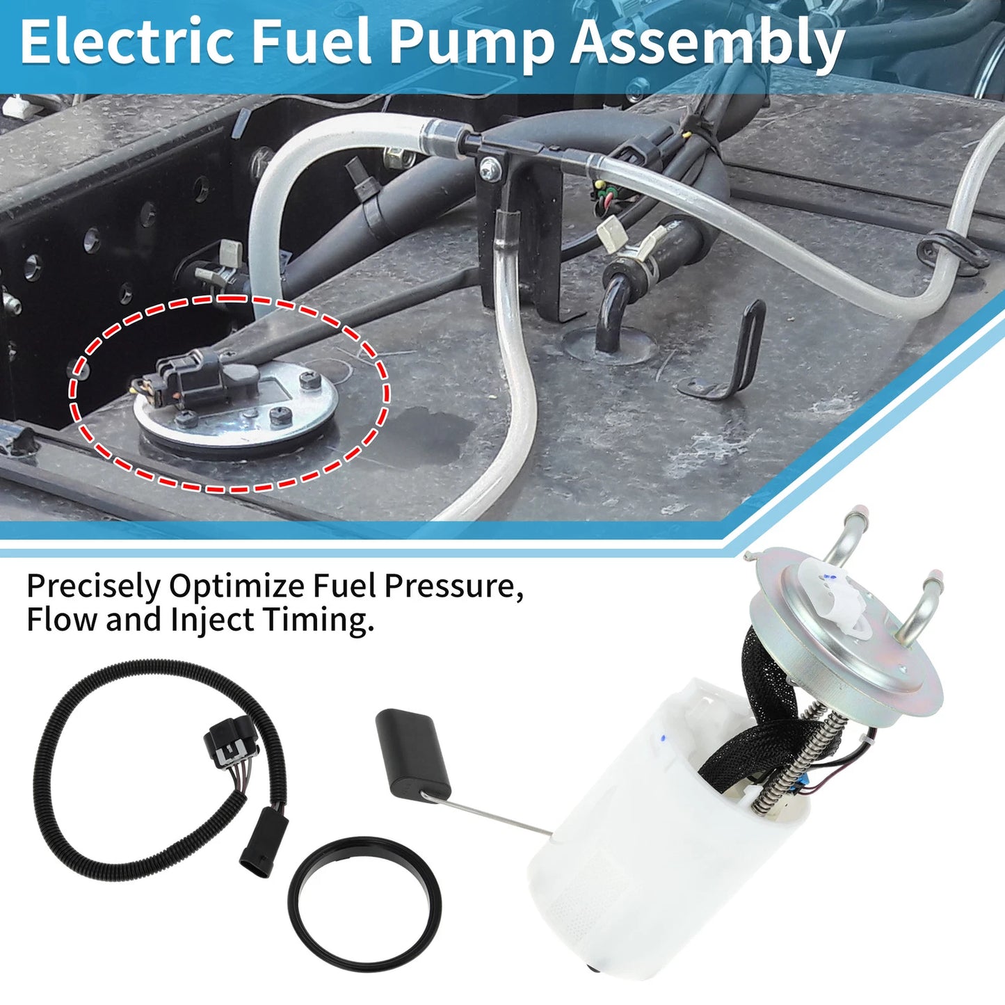 Electric Fuel Pump Assembly No. 25331861 for Buick Rainier, Chevy Trailblazer (2004–2007)