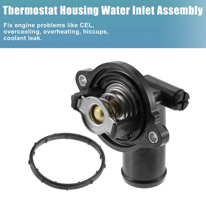Thermostat Housing Assembly for Dodge (05184977AE) - Plastic Metal Black