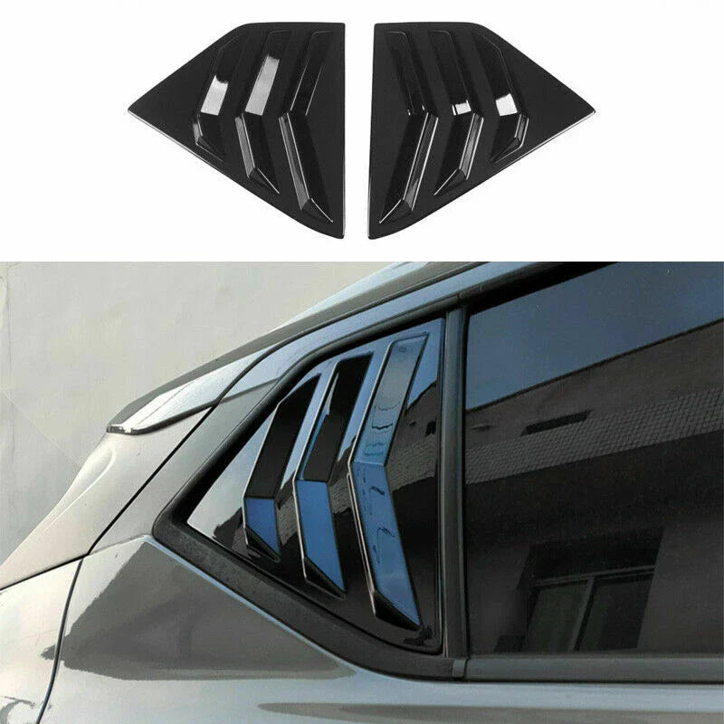 Glossy Black Side Vent Scoop Louver Cover Trim for Nissan Kicks (2017–2024)