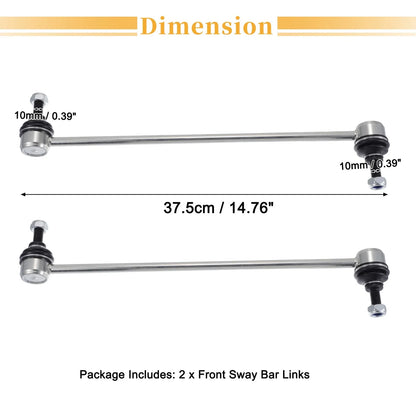 2 x Front Stabilizer Sway Bar Links for Honda Civic (2016-2017)