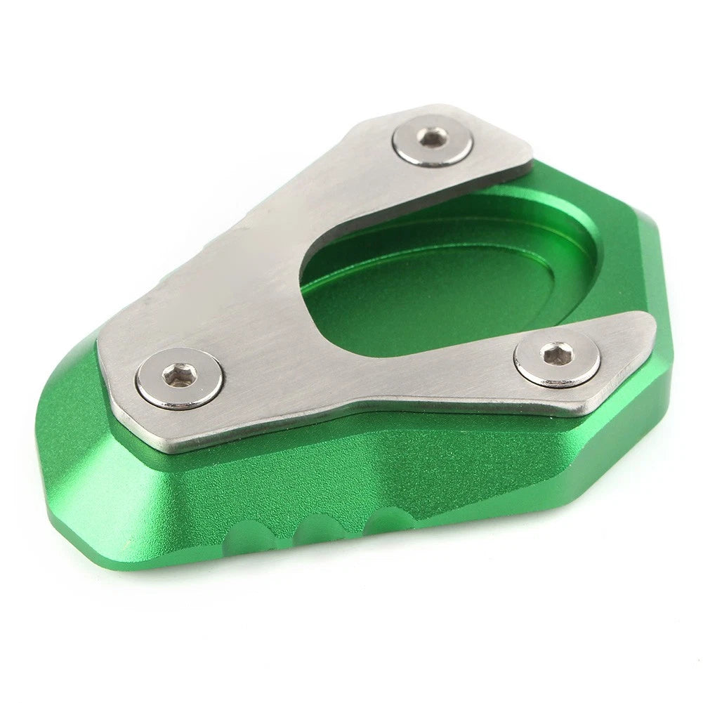 Kickstand Side Stand Plate Pad for Kawasaki ZX-6R/Ninja 636 (2009–2017) GREEN