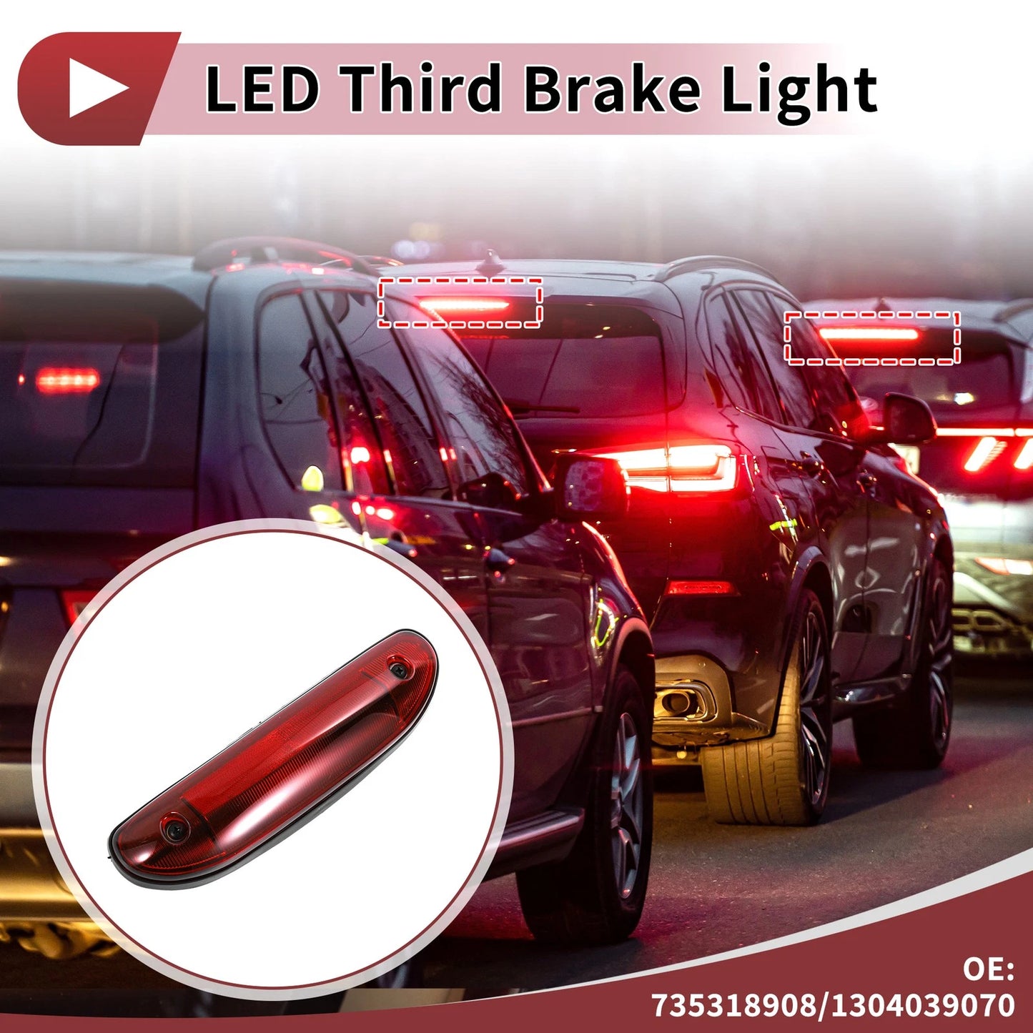 Red LED Third Brake Light for Citroen Jumper (244) (2002–2006) No.735318908