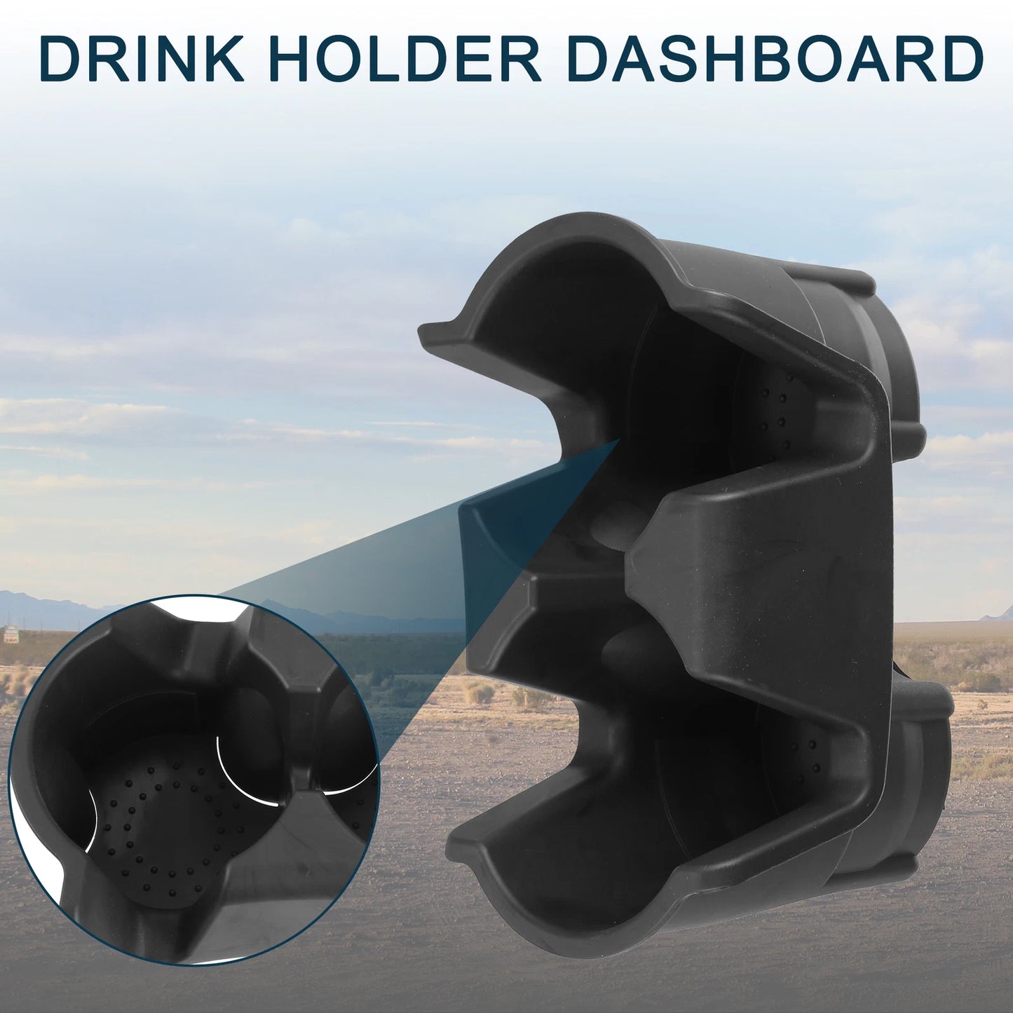 Cup Holder for Jeep Wrangler (2001–2006) No. 55315038AC, Black