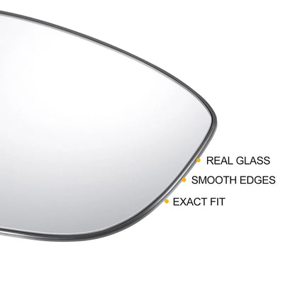 Right Side White Mirror Glass w/ Back Non-heated for Honda Accord (2018-2022)