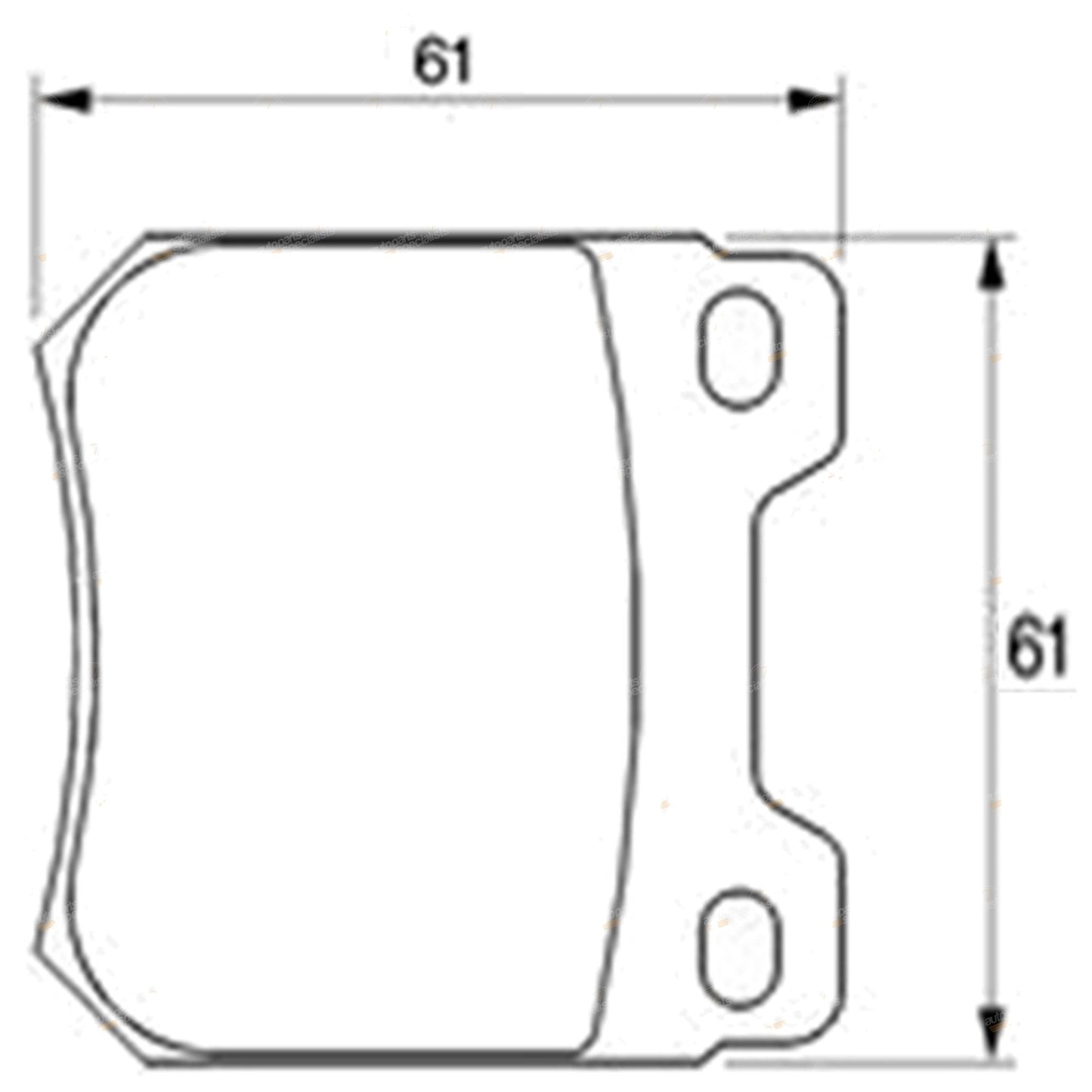 Set of 4 Rear Disc Brake Pads for Saab 9-5 9-3 (1997–2009)
