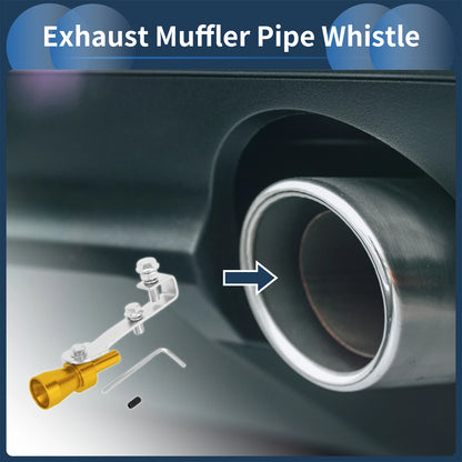 Turbo Sound Exhaust Muffler Pipe Whistle for Universal Fit (1 Set)