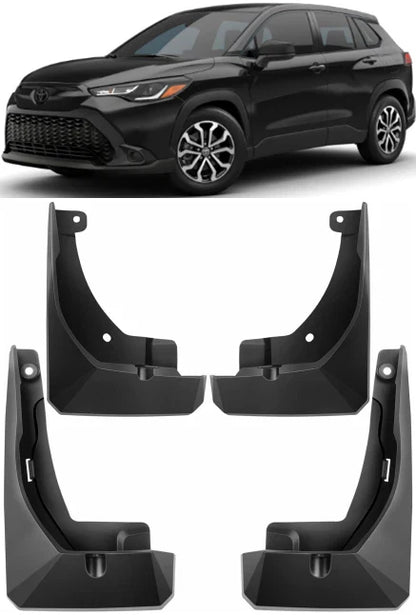 4PCS Splash Guards Mud Flaps for Toyota Corolla Cross (2022–2026)
