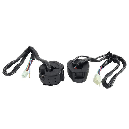 Black Motorcycle Handlebar Control Switches & Wiring Harness for Harley Dyna Vrod (2006-2017)