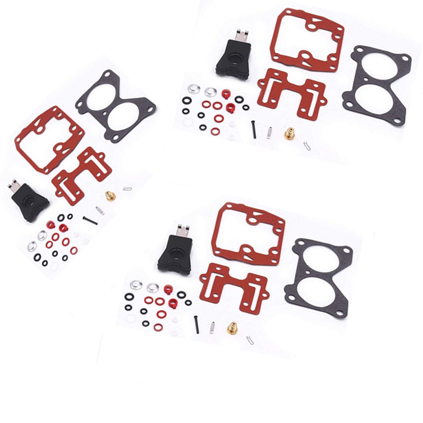 3 Carburetor Rebuild Kits for Johnson Evinrude V4 85 HP (1969–1979, 1991–1993)
