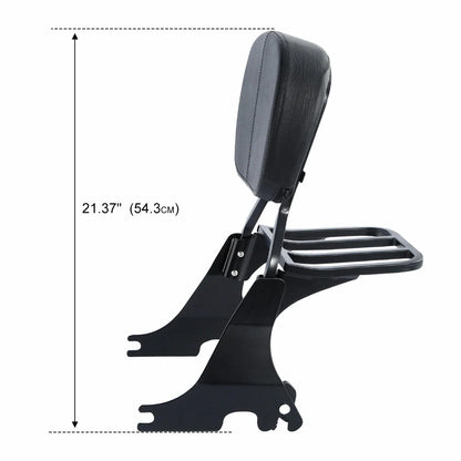 Sissy Bar Backrest Luggage Rack for Harley Sportster (2004-2022)