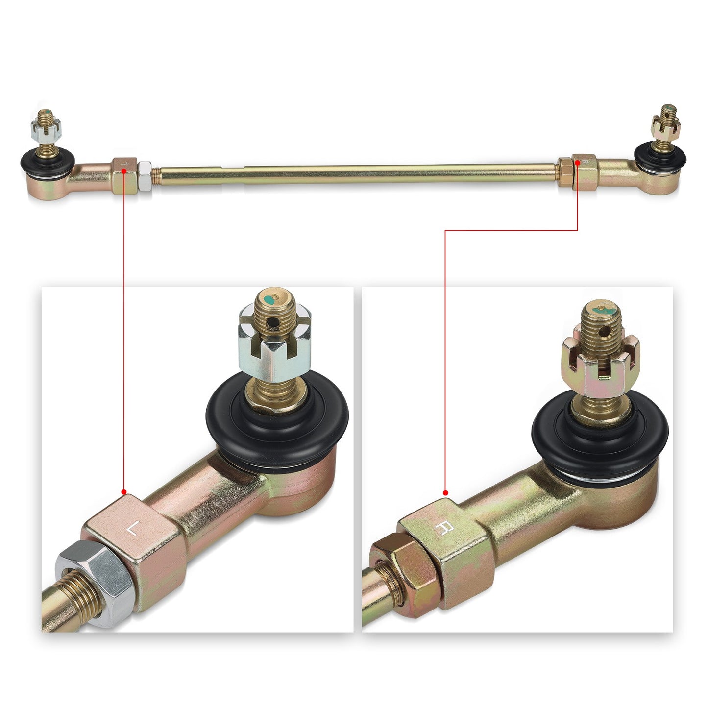 Tie Rods with Ends Kit for Honda TRX450R TRX450ER (2004–2009)