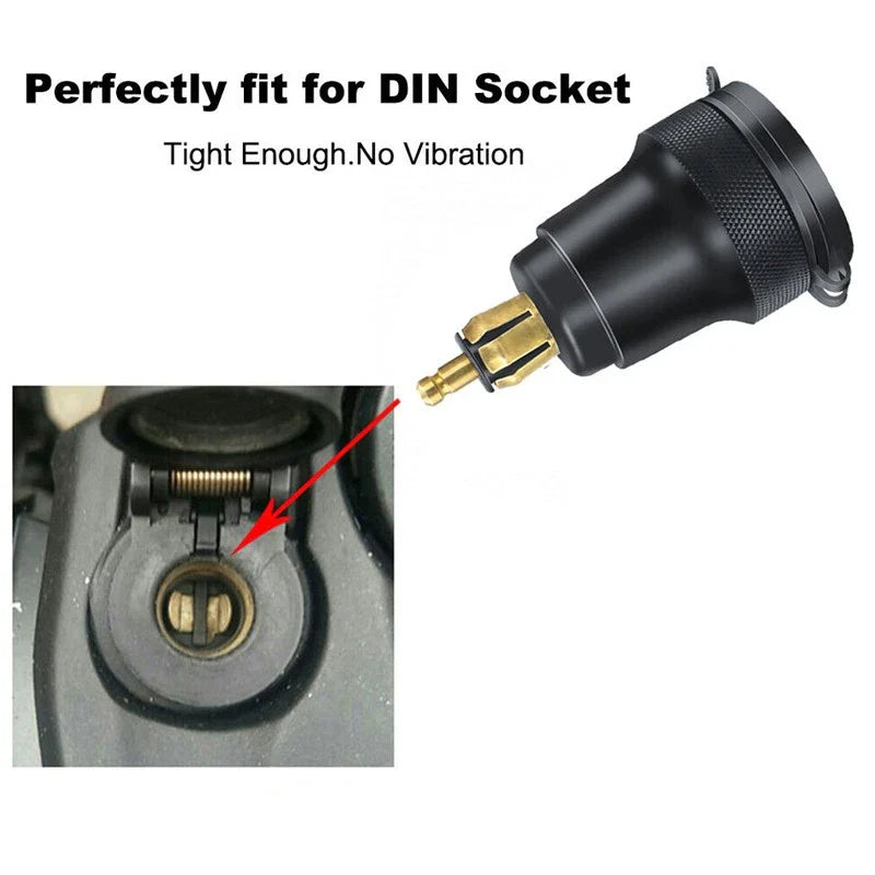 USB Charger Hella Din Socket Adapter for BMW QC3.0 Motorcycle