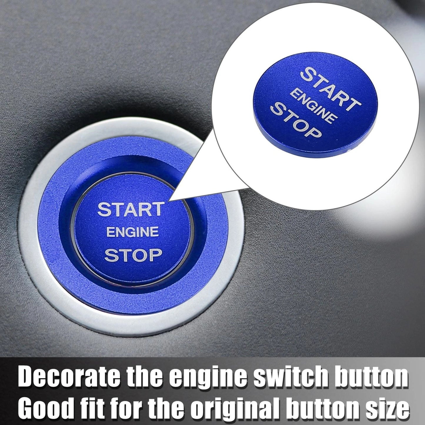 Start Stop Button Cover Sticker Kit for Land Rover Discovery (2017–2023)