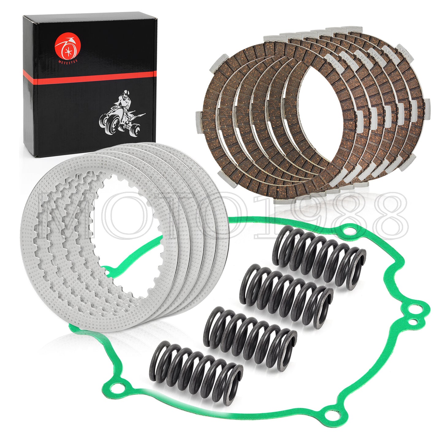 Clutch Kit with Heavy Duty Springs for Kawasaki KX80 KX85 KX100 (1998–2021)