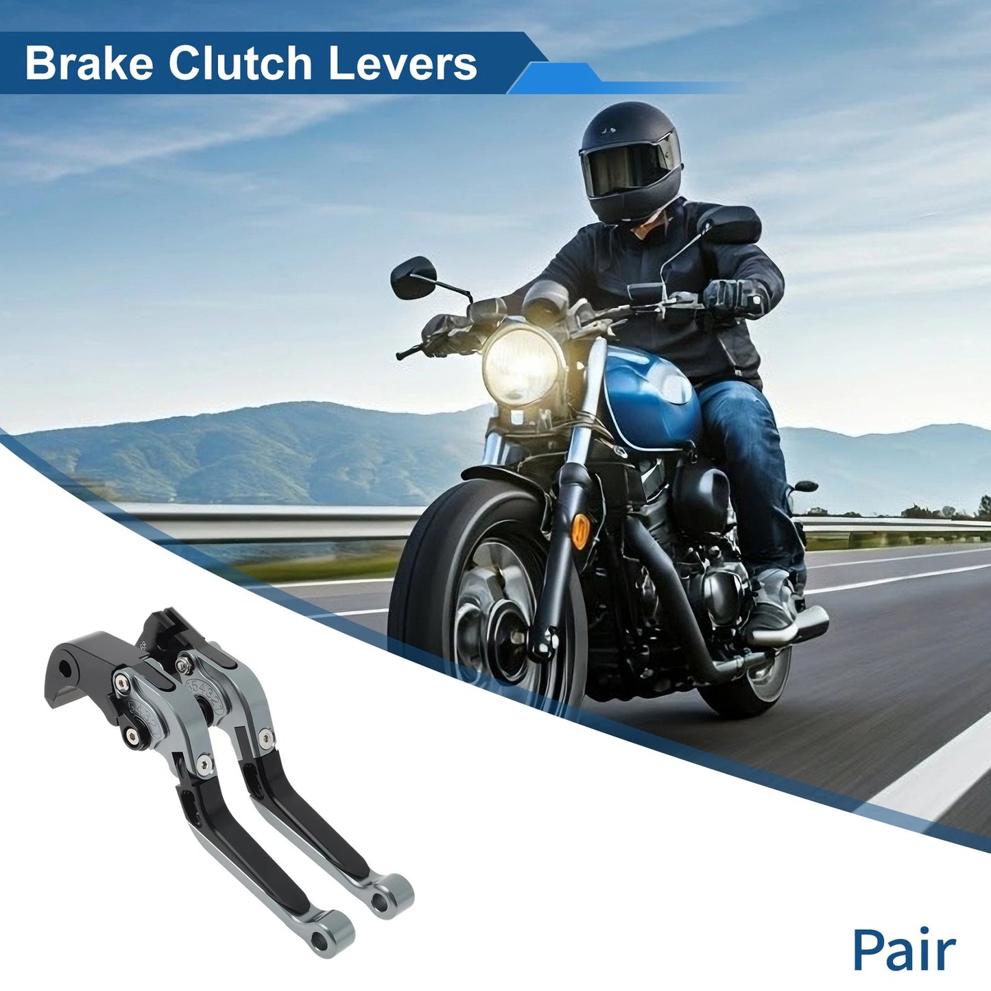 Brake Clutch Levers for Yamaha YZF-R7 (2021–2025) 1 Pair Titanium Black