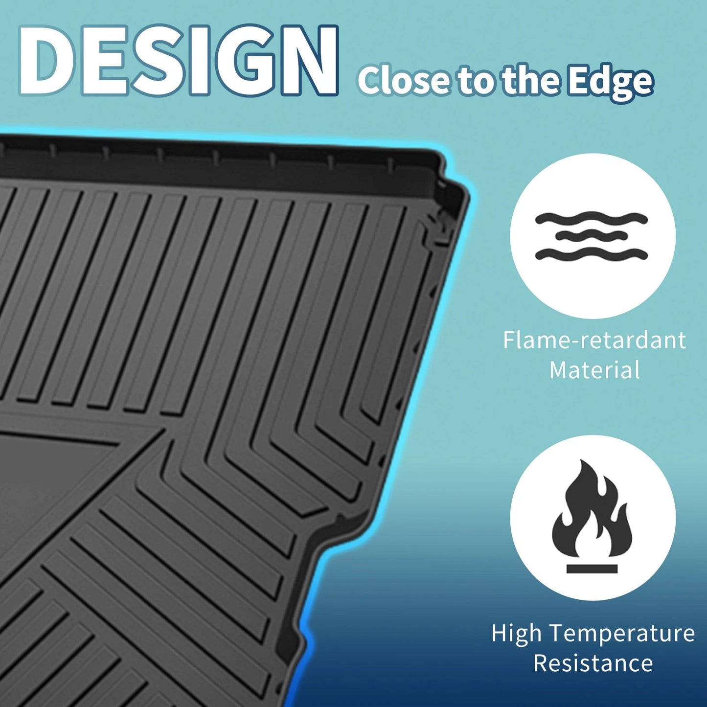 Cargo Liner Rear Trunk Mat for Jeep Wrangler JL (2018–2025) TPE 1 Pc
