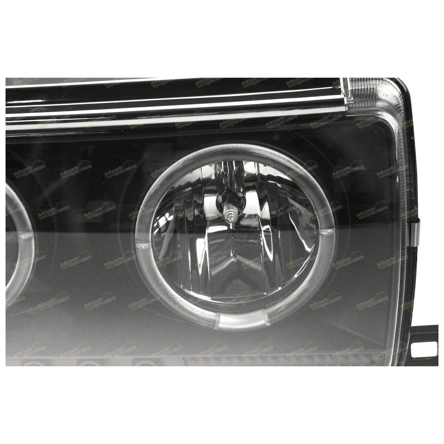 Black Halo Projector Headlights with LED for Landcruiser HDJ81V (1990–1997)