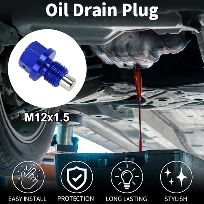 Oil Drain Plug   M12*1.5, Thread Repair, Blue
