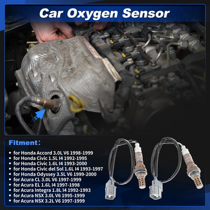 2X Upstream & Downstream Oxygen Sensor for Honda Odyssey (1999–2000)