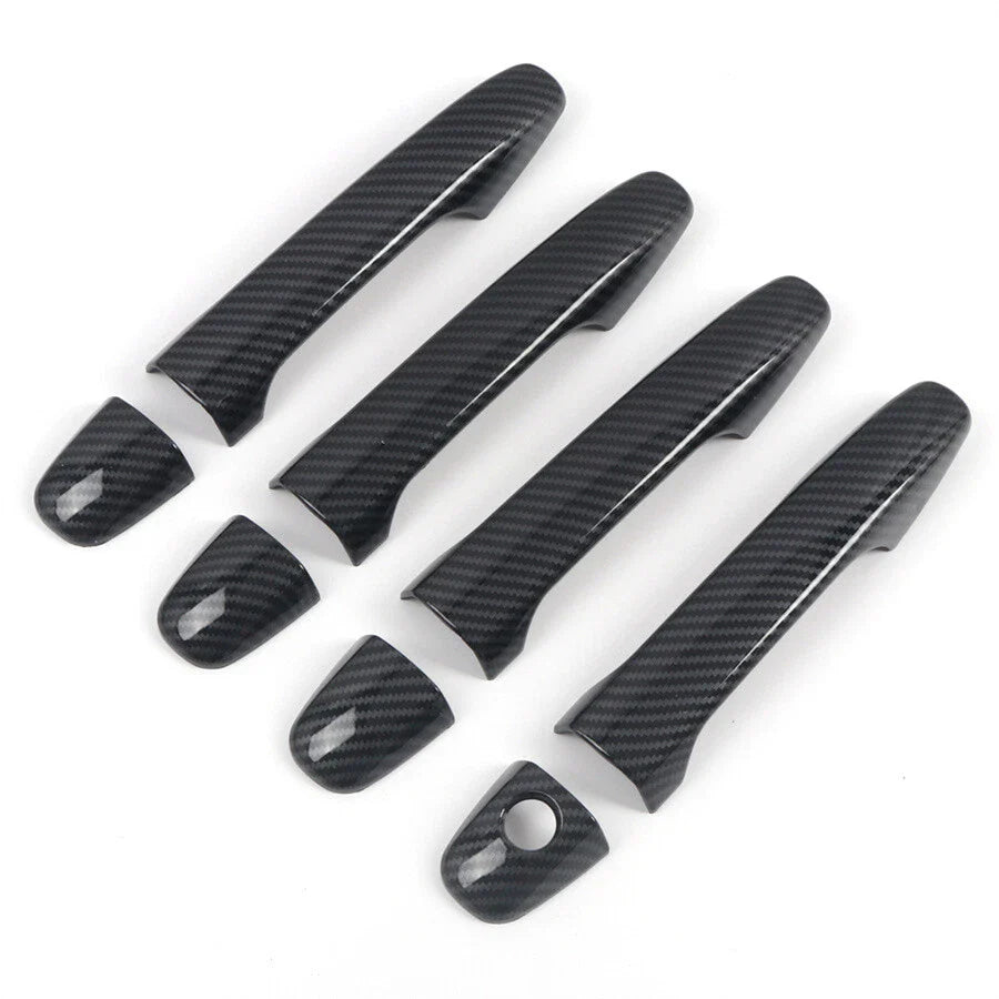 Carbon Fiber Look Exterior Door Handle Cover Trim for Subaru WRX STi (2015-2021)