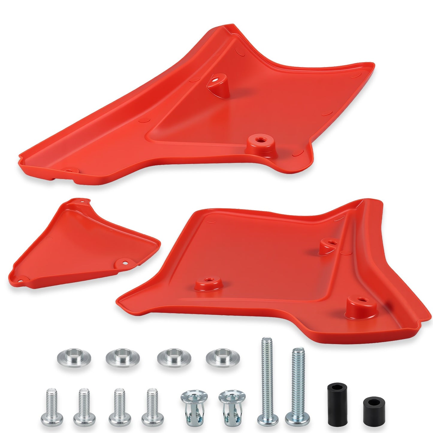 Set of 2 Side Panel Covers for Honda XR200R XR250R (1984–2002) Red